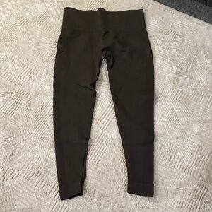 Set Active Womens Brown Workout Leggings